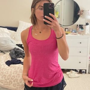 Lululemon Ebb to Street Racerback Tank Top, Pink, Size 6